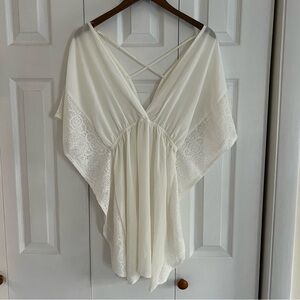 White Lace Beach Coverup